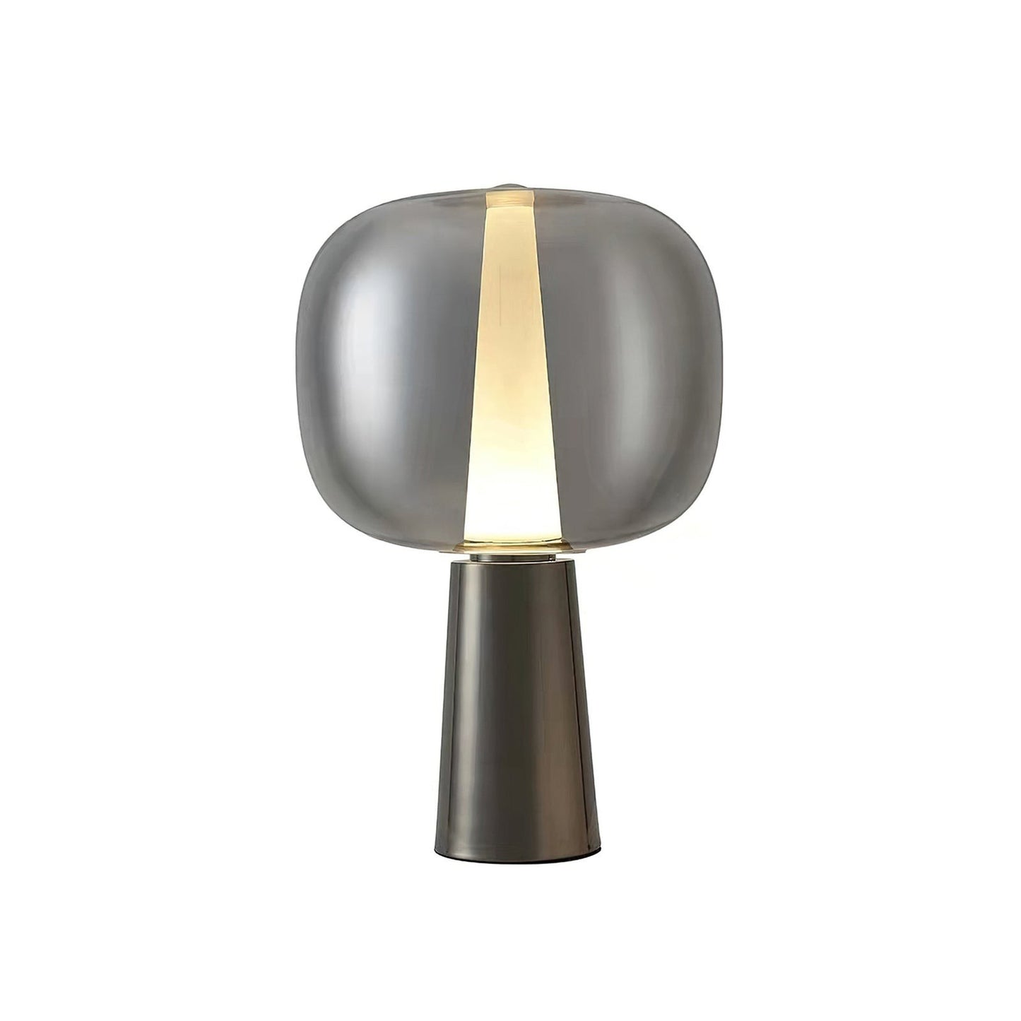Tinted Glass Angular Base LED Table Lamp | Sunset 35cm 57cm
