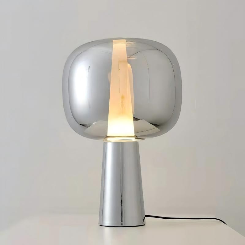 Tinted Glass Angular Base LED Table Lamp | Sunset 35cm 57cm