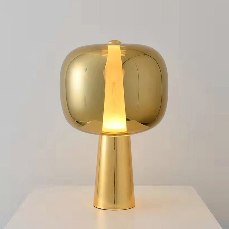 Tinted Glass Angular Base LED Table Lamp | Sunset 35cm 57cm