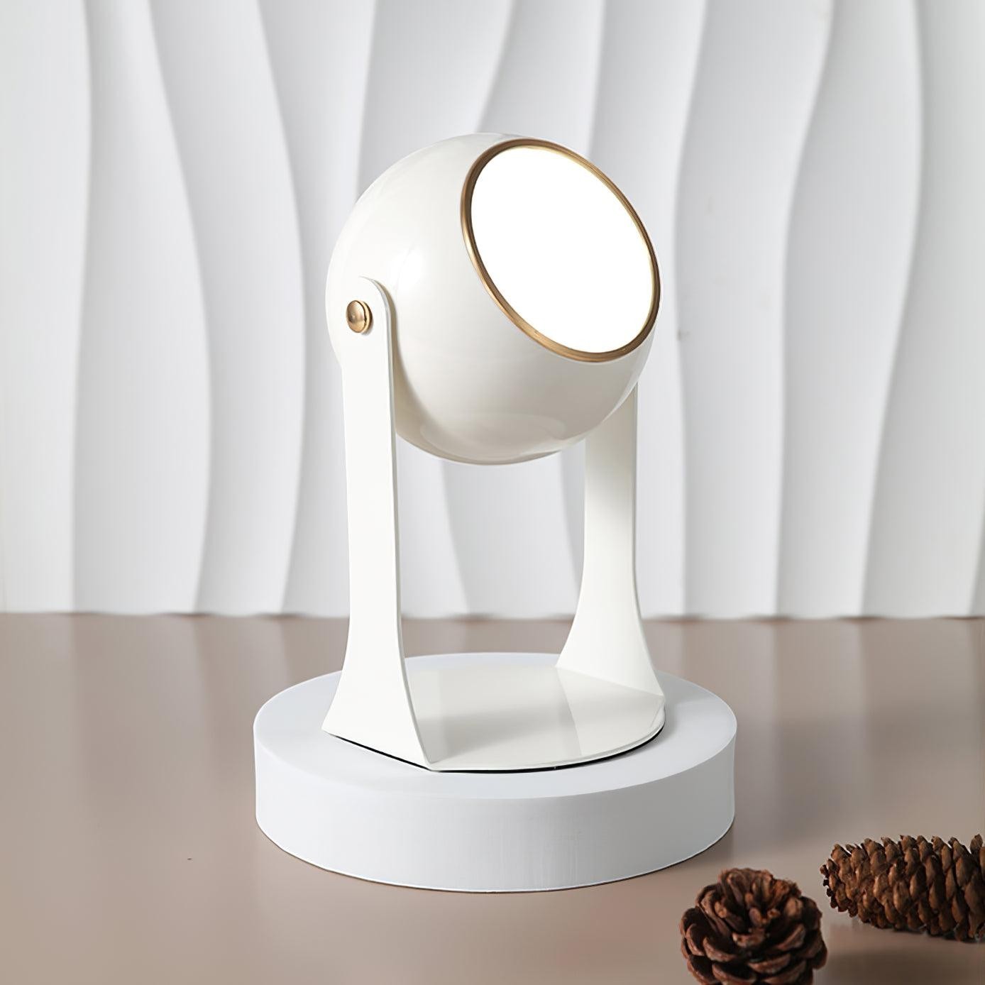 Classic Black & White Rechargeable Table Lamp | Cordless Ambient Glow