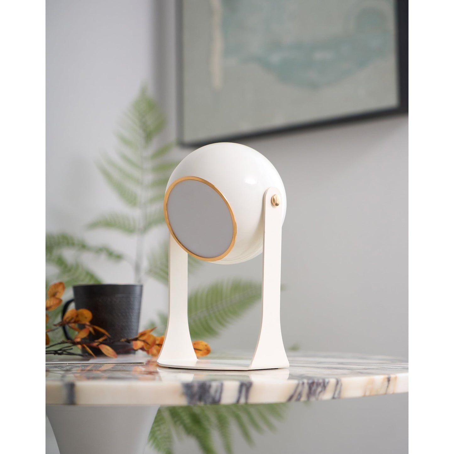 Classic Black & White Rechargeable Table Lamp | Cordless Ambient Glow