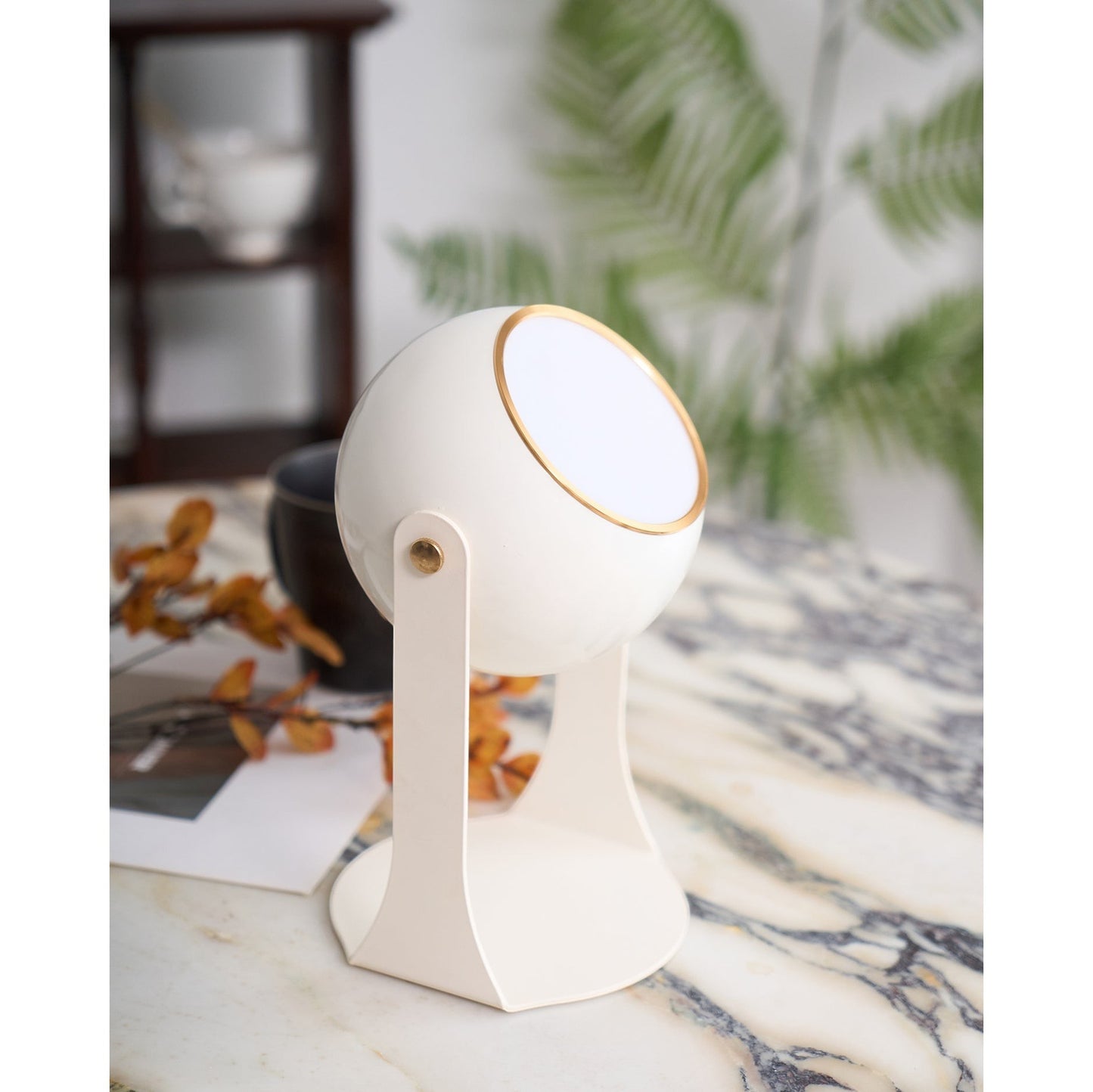Classic Black & White Rechargeable Table Lamp | Cordless Ambient Glow