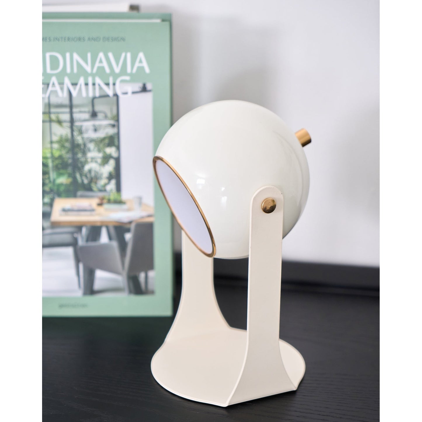 Classic Black & White Rechargeable Table Lamp | Cordless Ambient Glow