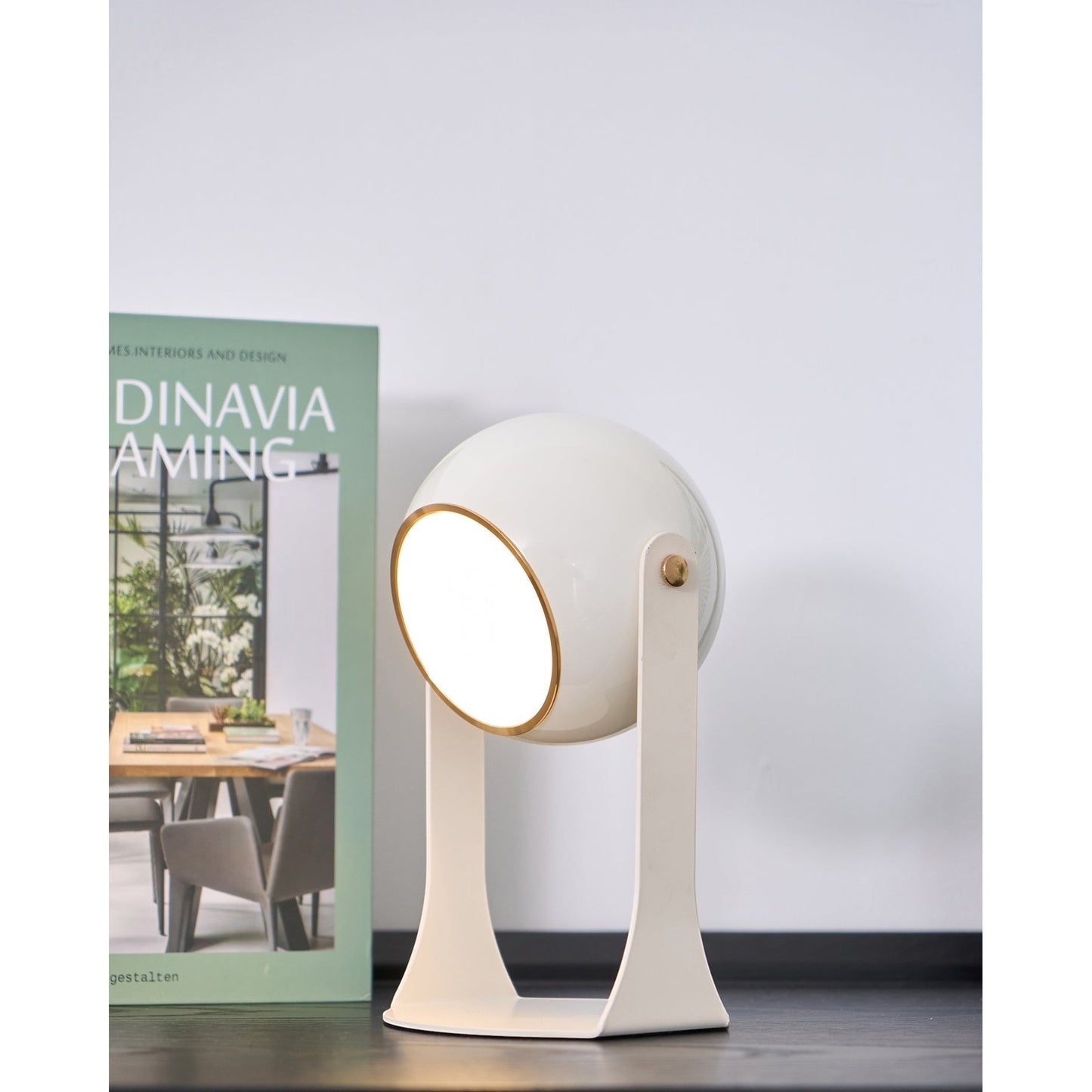 Classic Black & White Rechargeable Table Lamp | Cordless Ambient Glow