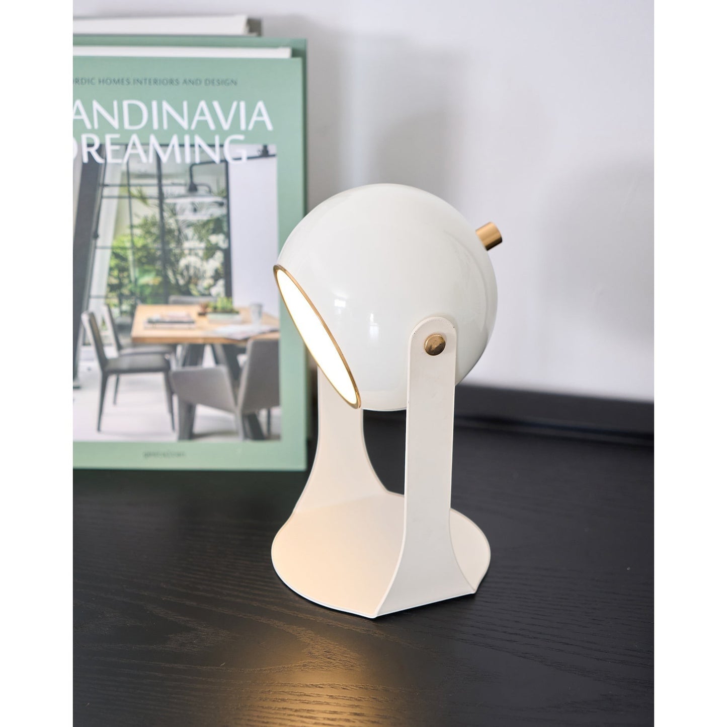 Classic Black & White Rechargeable Table Lamp | Cordless Ambient Glow