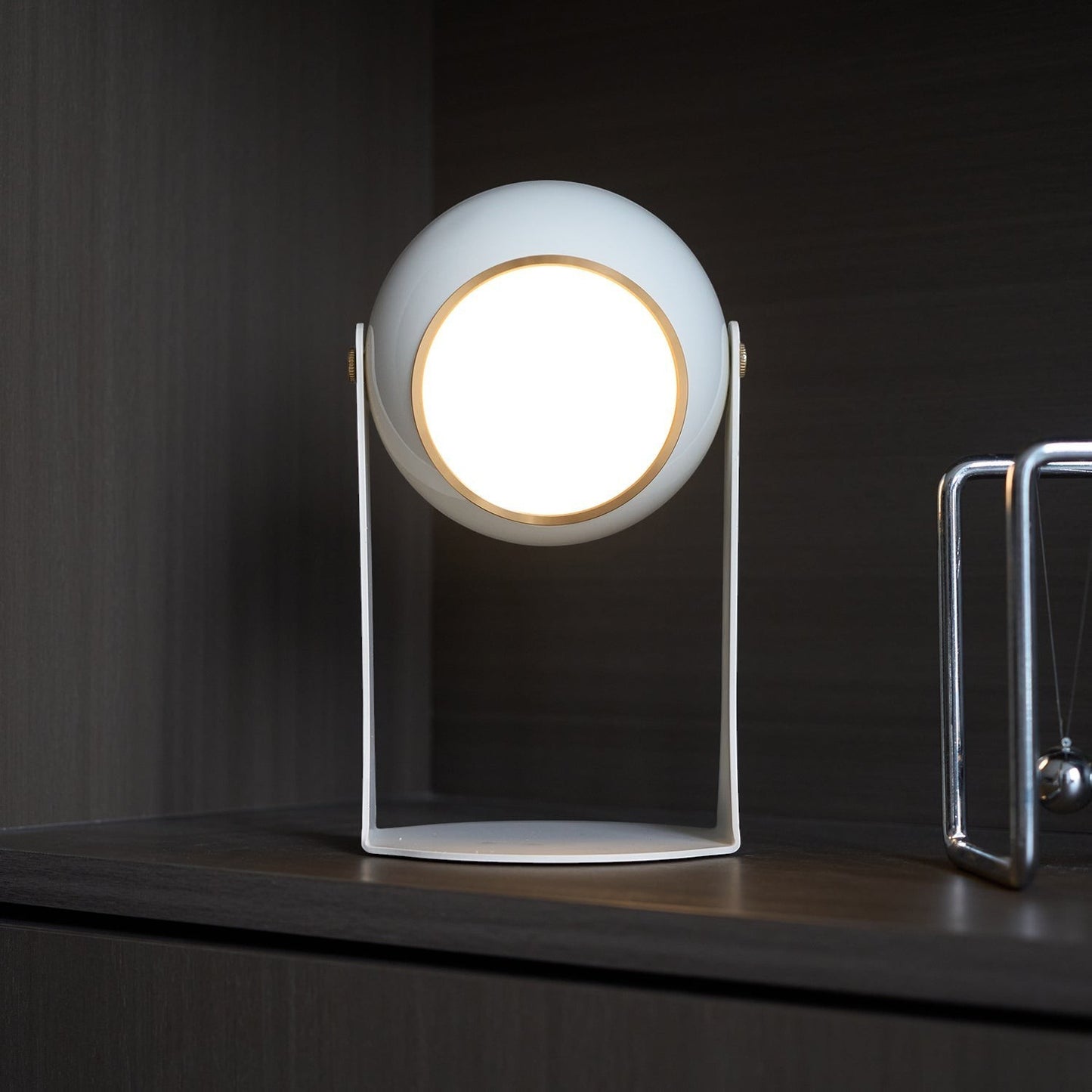 Classic Black & White Rechargeable Table Lamp | Cordless Ambient Glow
