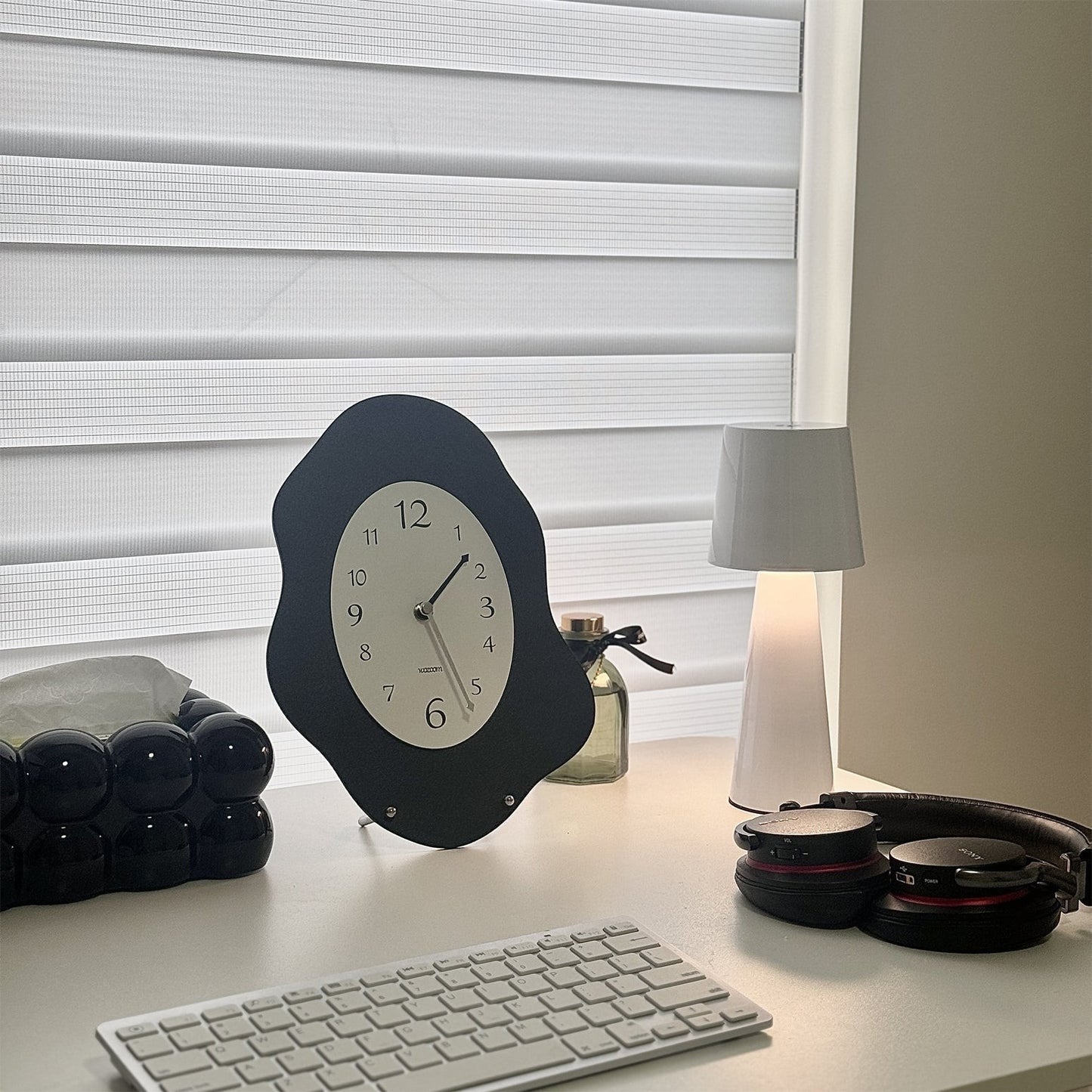 Rechargeable Metal & Aluminum Conical Table Lamp | Cordless LED