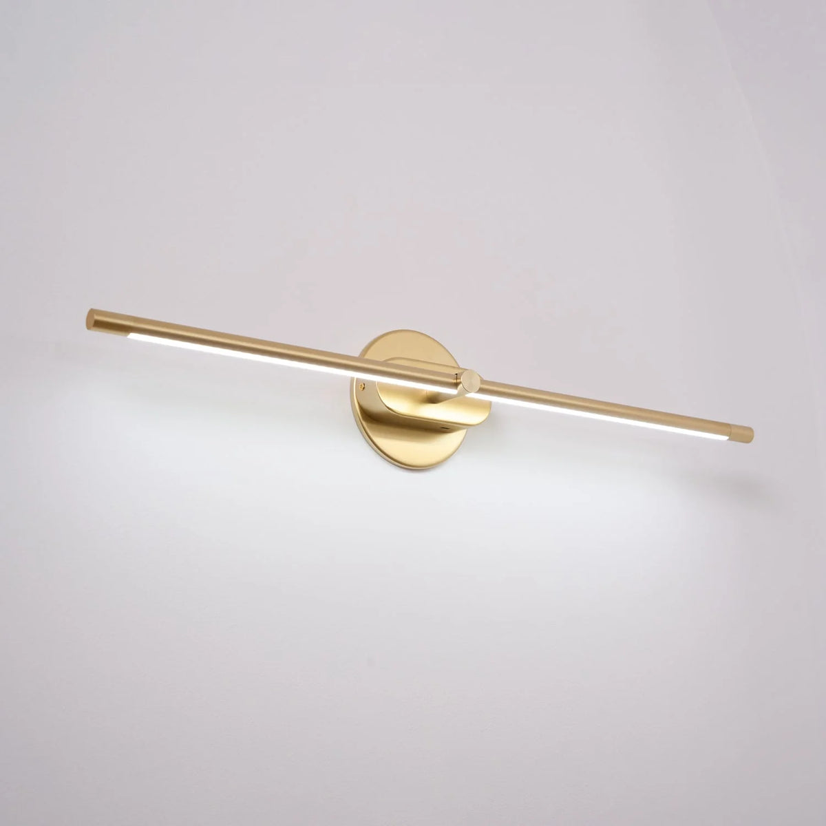Rechargeable Linear LED Wall Light - Gold Finish, Cool Light