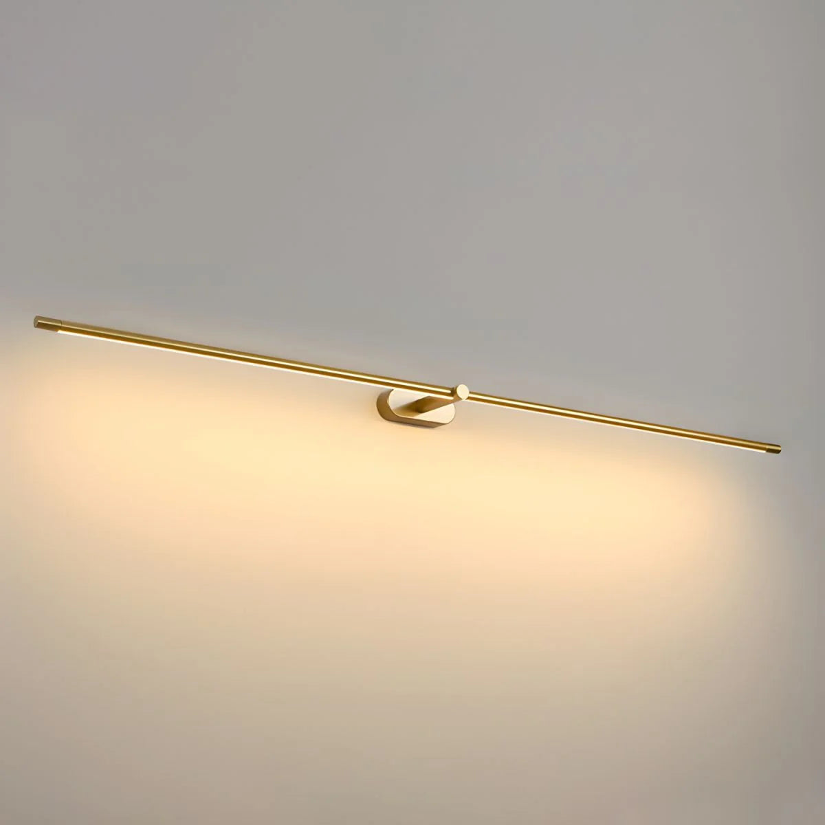 Rechargeable Linear LED Wall Light - Gold Finish, Warm Light