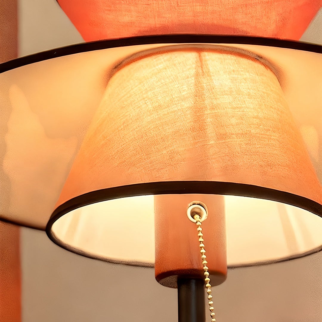 Ambient Floor Lamps Vintage | Pull Chain Switch Fabric Shade Light