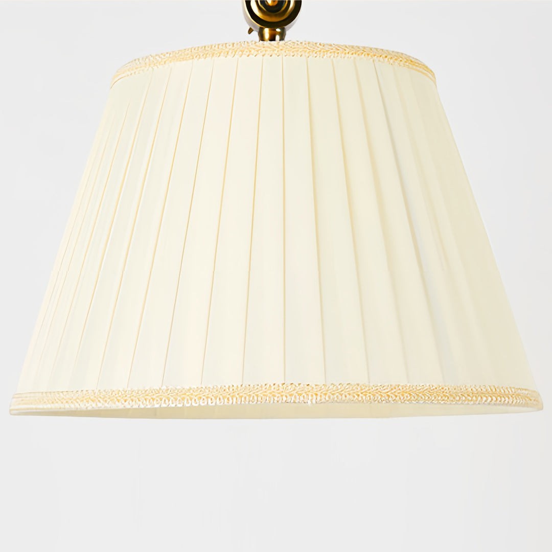 Adjustable Arch Fabric Shade Light Vintage Style | Copper Floor Lamp