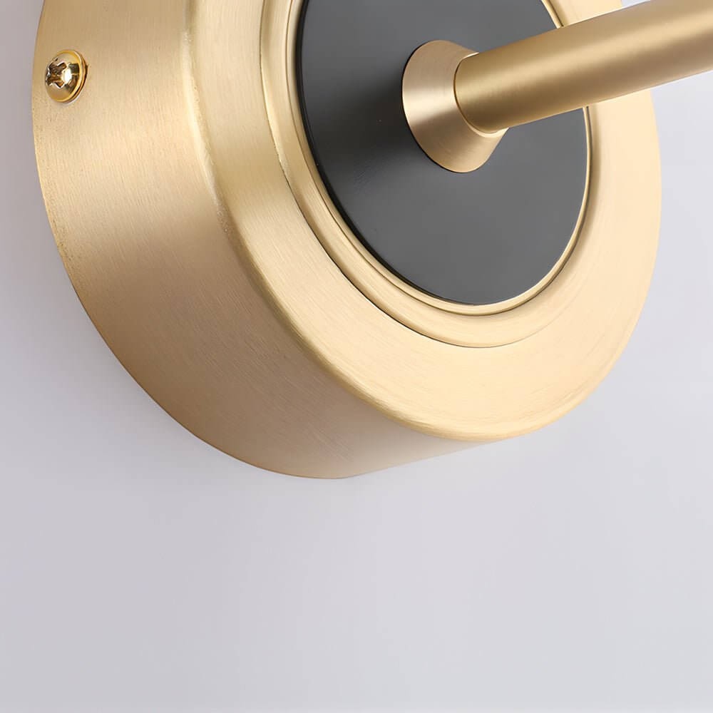 Adjustable LED Bathroom Vanity Mirror Light | Rotatable Flat Bar in Gold/Black Finish