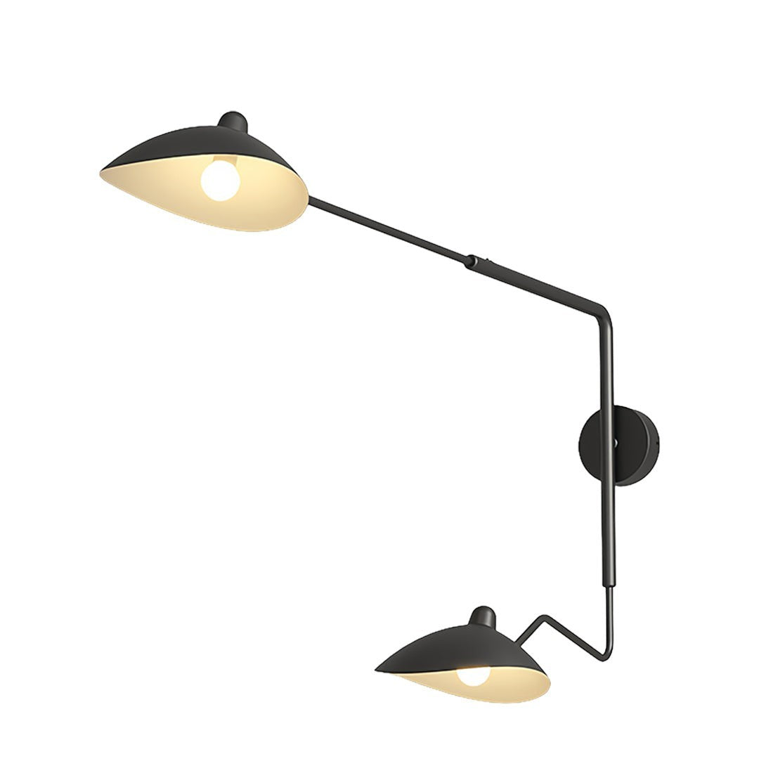 Contemporary Industrial Full Spectrum Lamp | Swing Arm Wall Light