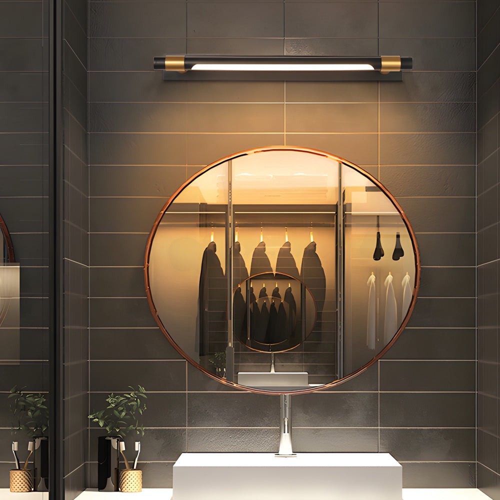 120° Rotatable Bathroom Light | Black & Gold Vanity Light