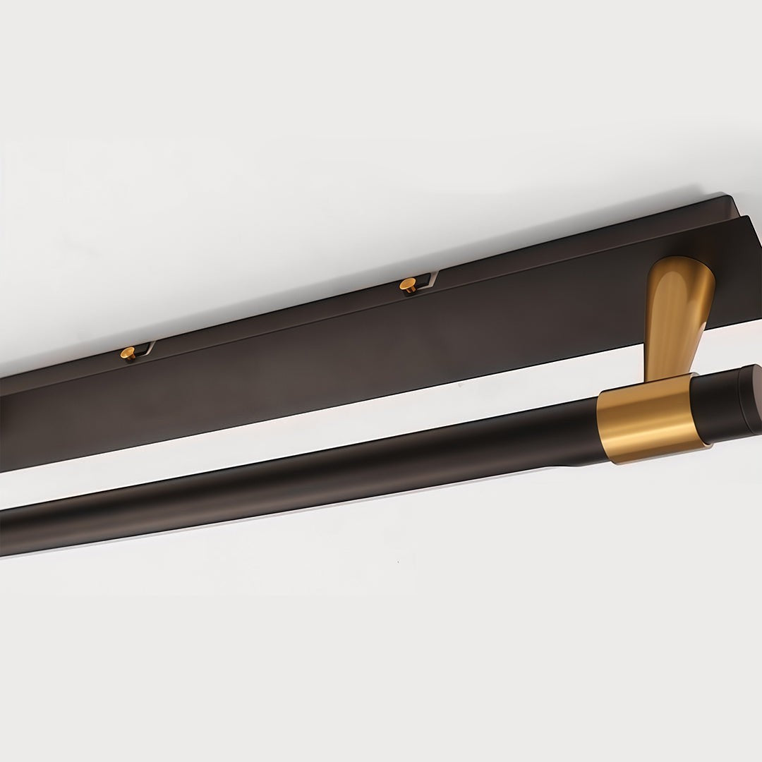 120° Rotatable Bathroom Light | Black & Gold Vanity Light