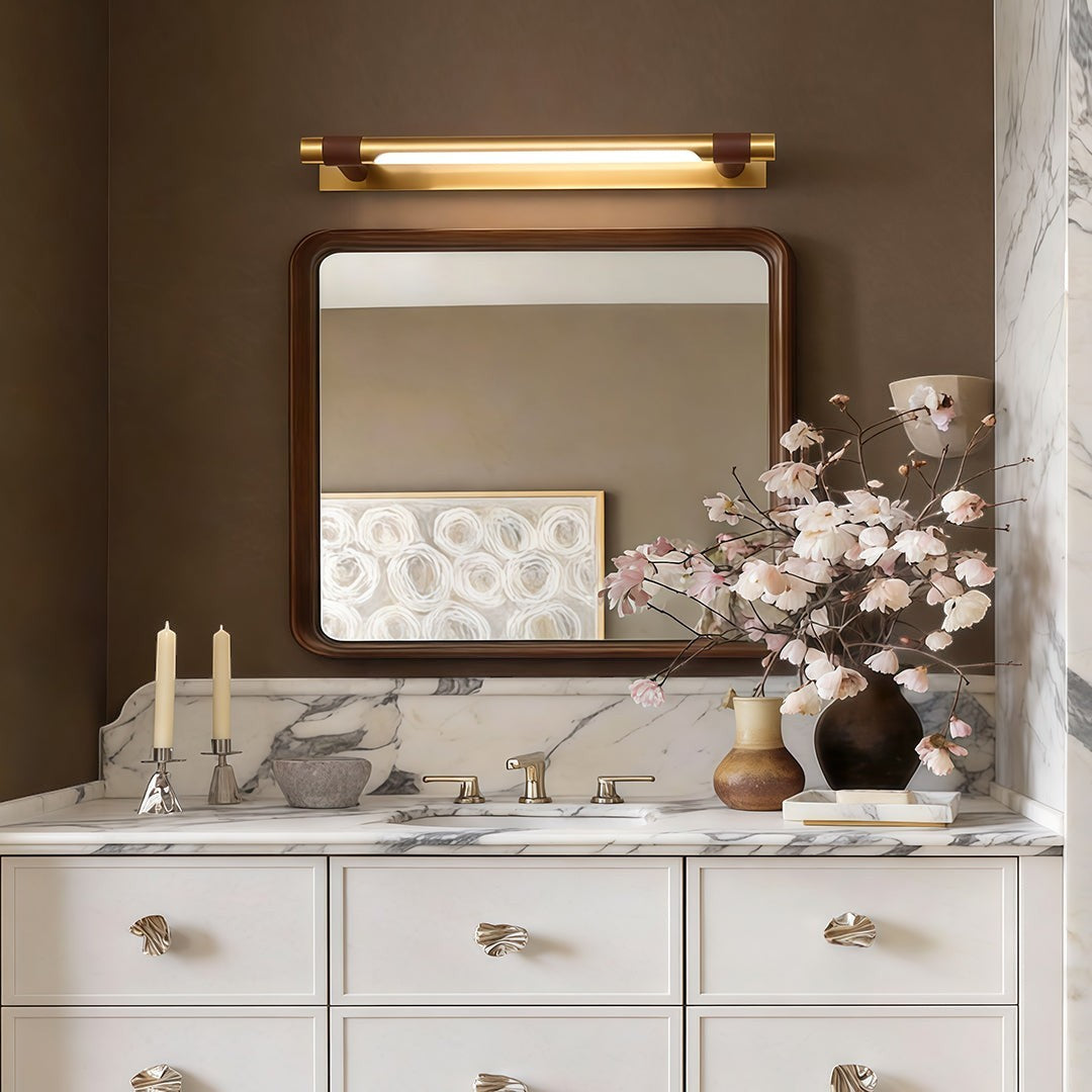 120° Rotatable Bathroom Light | Black & Gold Vanity Light