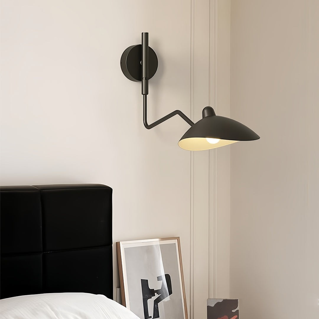 Contemporary Industrial Full Spectrum Lamp | Swing Arm Wall Light