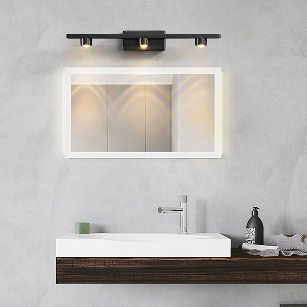 Black Vanity Lights | Bathroom Minimalist LED Mirror Cabinet Light