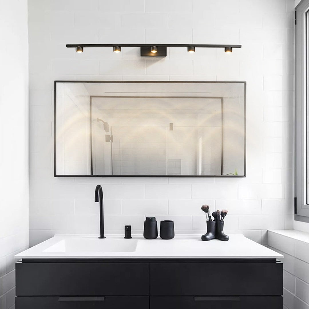 Black Vanity Lights | Bathroom Minimalist LED Mirror Cabinet Light