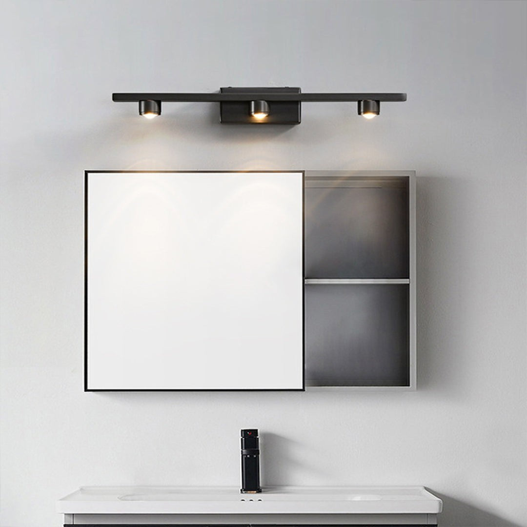 Black Vanity Lights | Bathroom Minimalist LED Mirror Cabinet Light
