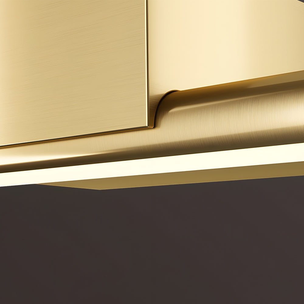 Brushed Brass Linear LED Vanity Light | Slim Cylinder Design Bathrooms