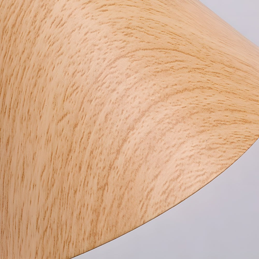 1-Light Wood Wall Mount Light | Cone Shaped Swing Arm Wall Sconces