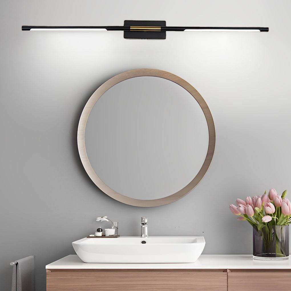 Black Linear LED Light | Contemporary Vanity Light Bar