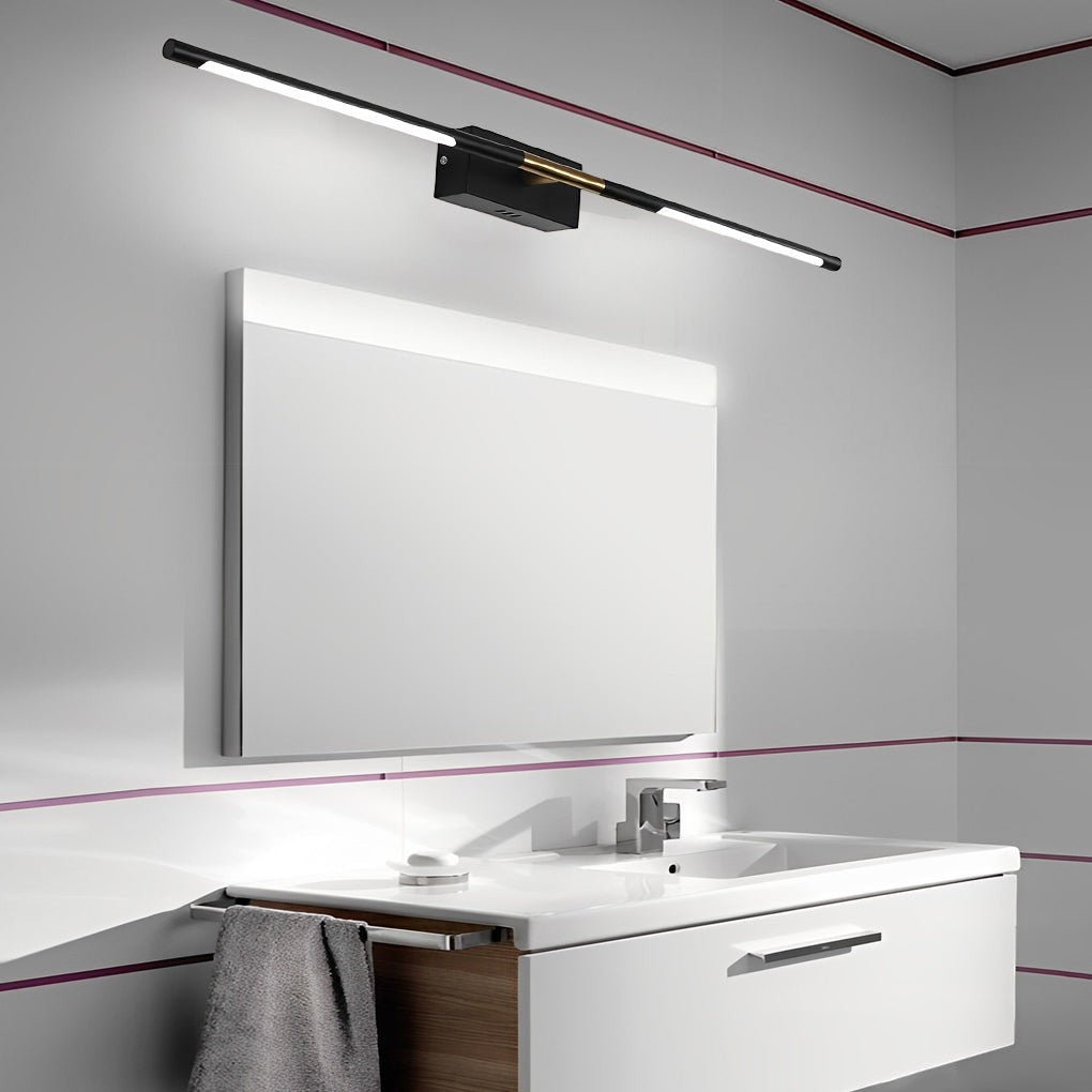 Black Linear LED Light | Contemporary Vanity Light Bar