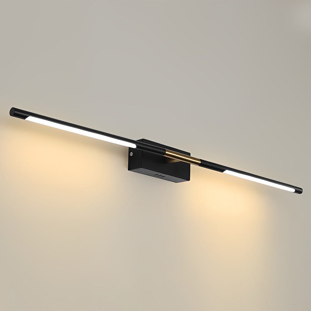 Black Linear LED Light | Contemporary Vanity Light Bar