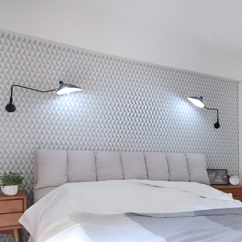 Industrial Style Adjustable Light | Double Arm Wall Sconce