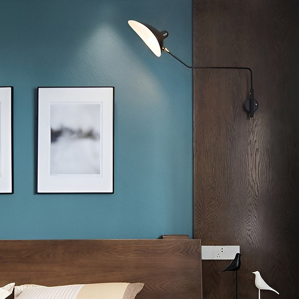 Industrial Style Adjustable Light | Double Arm Wall Sconce