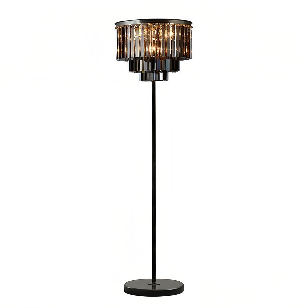 American Glamorous Decorative Standing Luxury Light | Floor Crystal Lamp