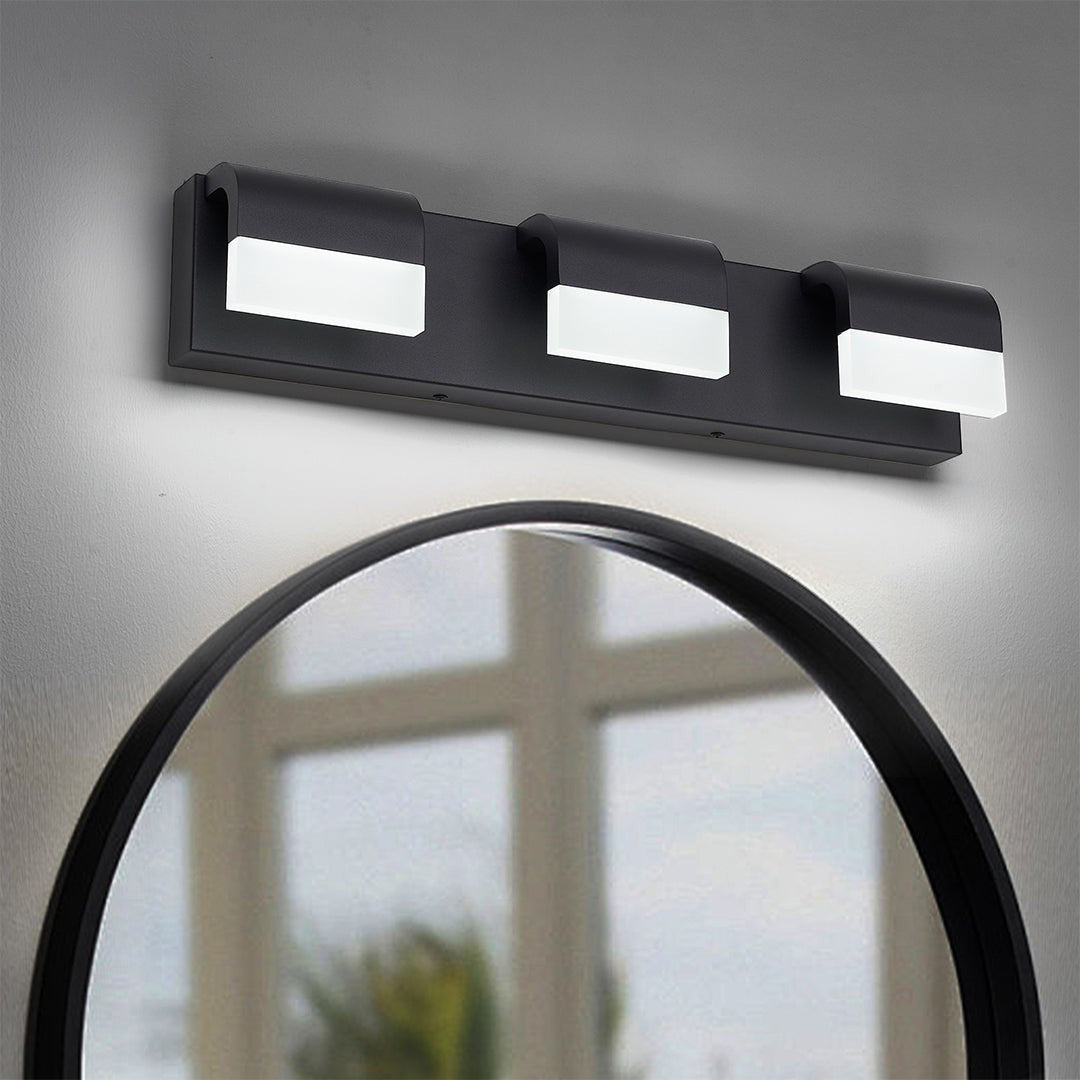 Black Vanity Lighting | Bathroom Makeup Mirror Light