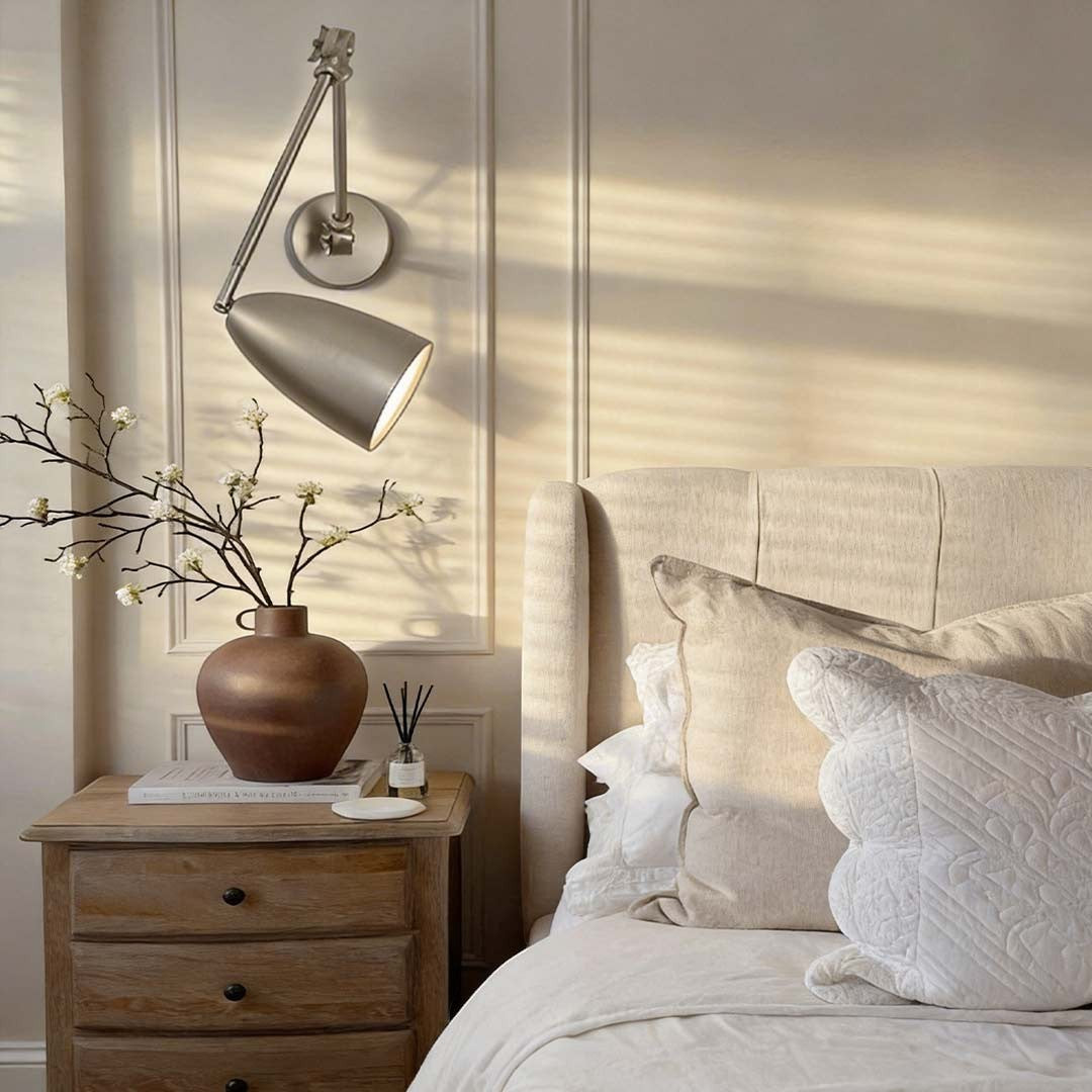 Metal Swing Arm Folding Wall Light | 3-Joint 180° Adjustable LED