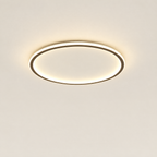 Ring LED Ceiling Light - Black Ring on Cream Background