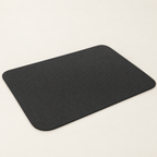 Diatomite Dish Drying Mat with Non-Slip Rubber Back - Black Mat on Cream Background