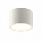 Cylinder LED Ceiling Light - White Finish, Warm Light