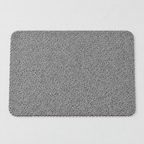 Non-Slip Loop Shower Mat - Grey Mat on Grey Background