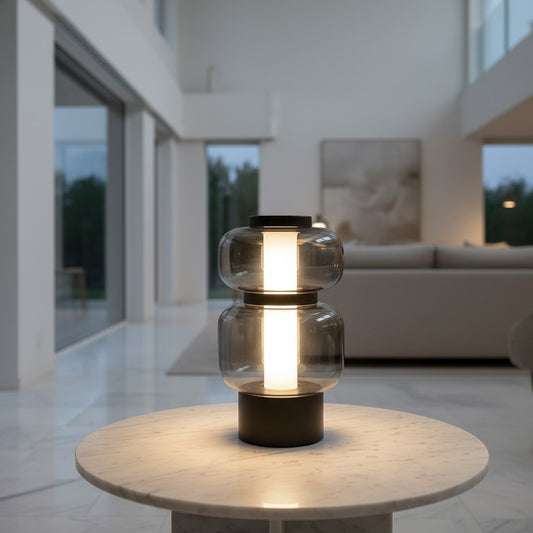 Artisan Blown Glass Focal Point Table Lamp | Coordinating Collection