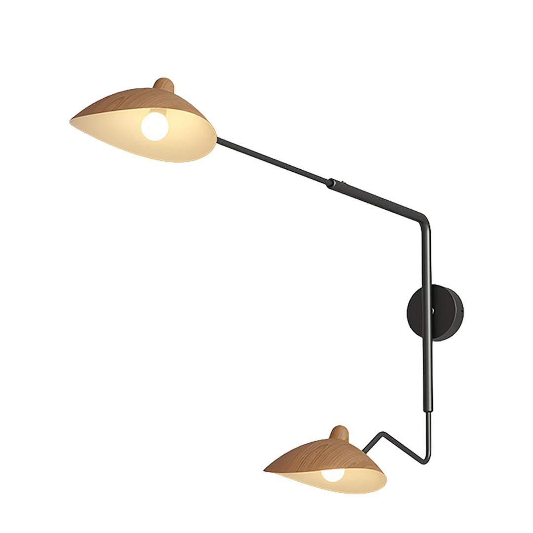 Contemporary Industrial Full Spectrum Lamp | Swing Arm Wall Light