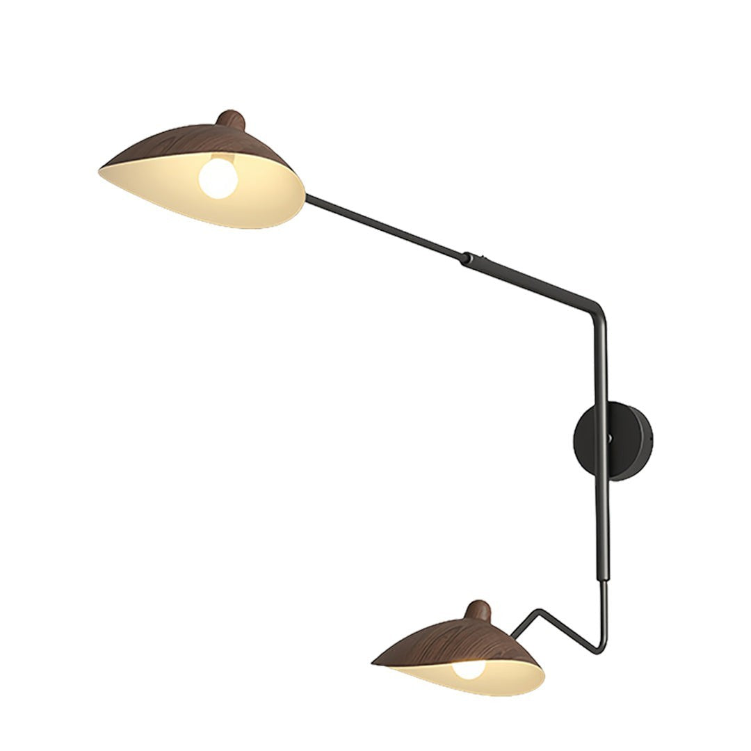 Contemporary Industrial Full Spectrum Lamp | Swing Arm Wall Light