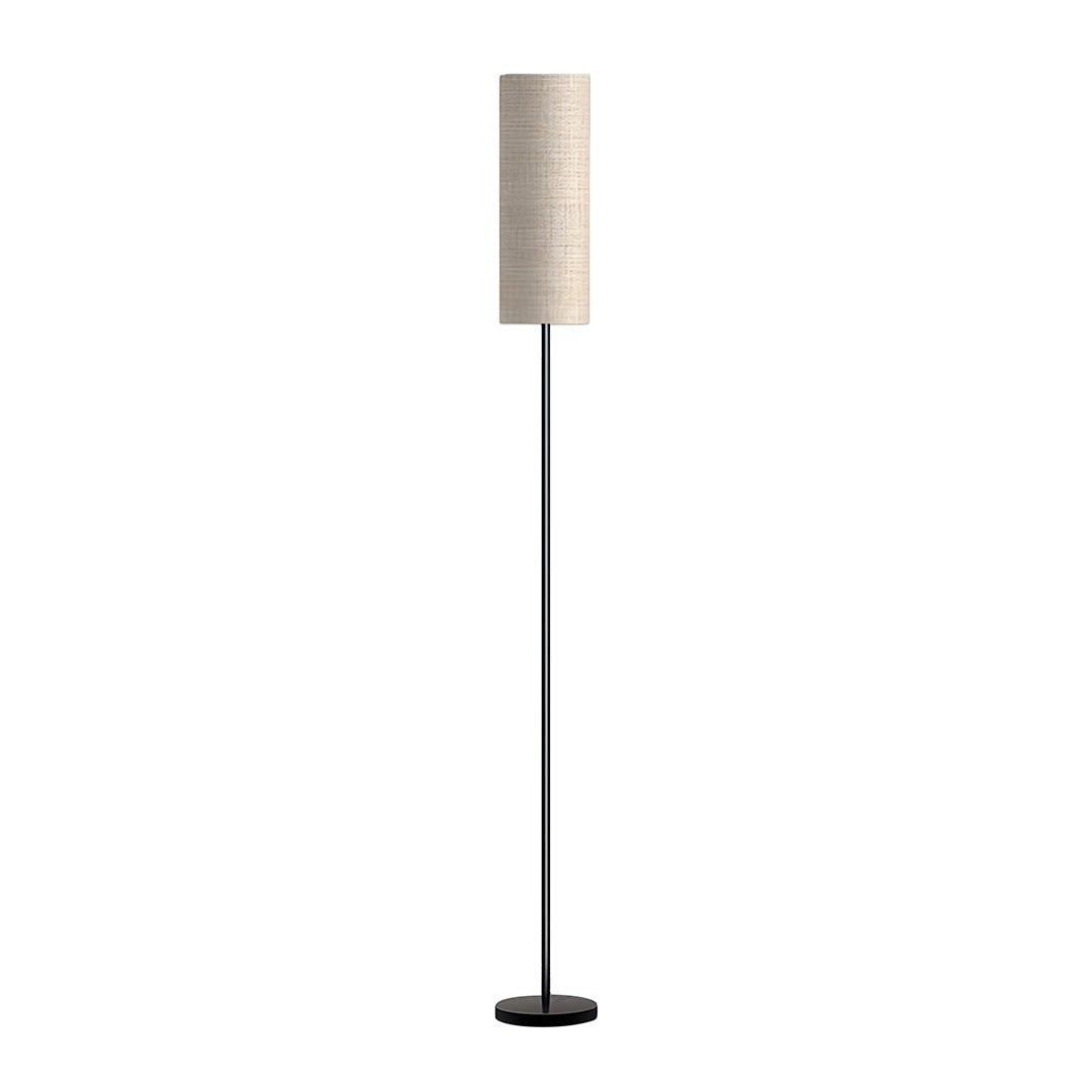 Artistic Linen Cover Light | Black Wrought Iron Floor Lamps