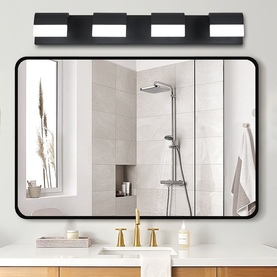 Black Vanity Lighting | Bathroom Makeup Mirror Light