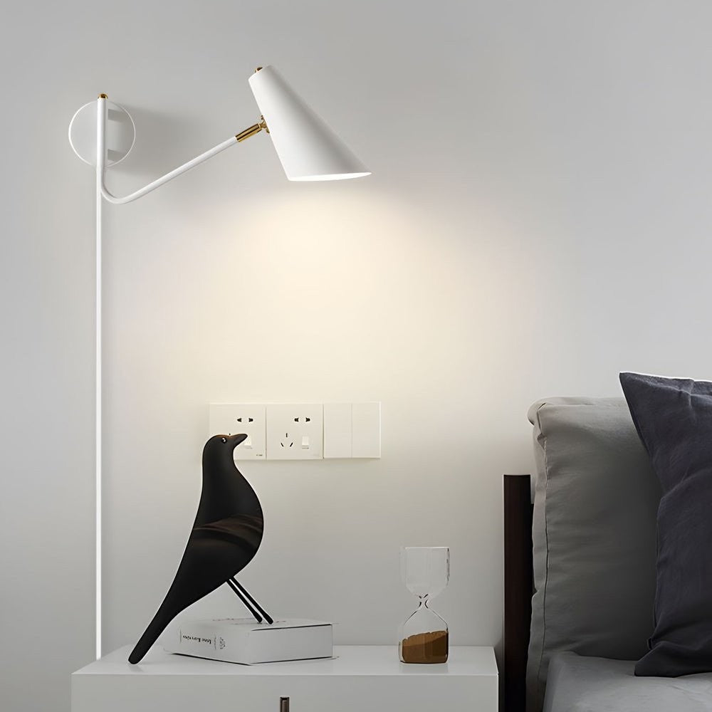 Modern Hoxton Hanging Wall Sconce | Conical Shade 1-Light
