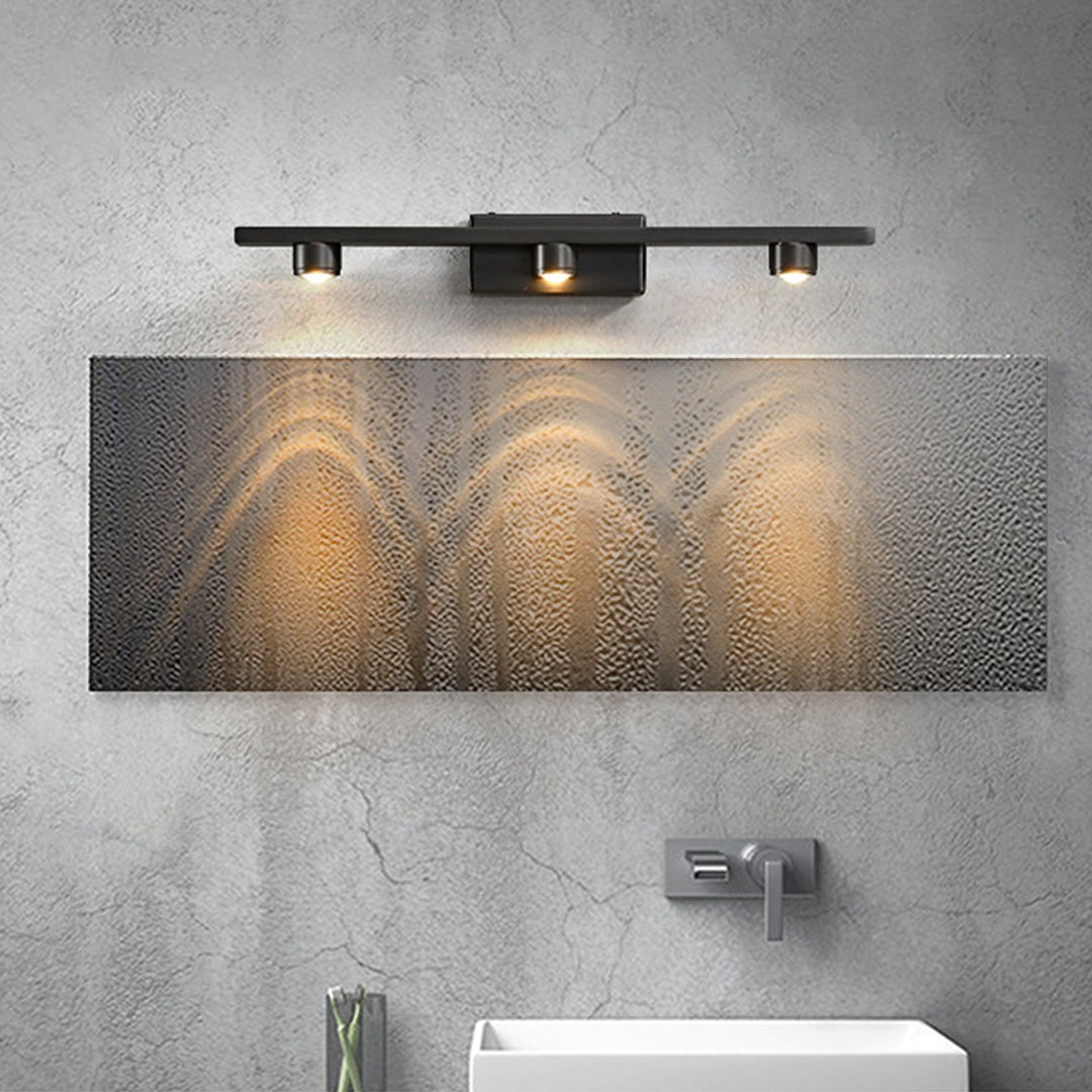 Black Vanity Lights | Bathroom Minimalist LED Mirror Cabinet Light
