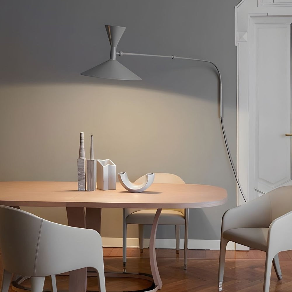 Modern Double-Joint Swing Arm Wall Sconce | Up & Down Iron Aluminum