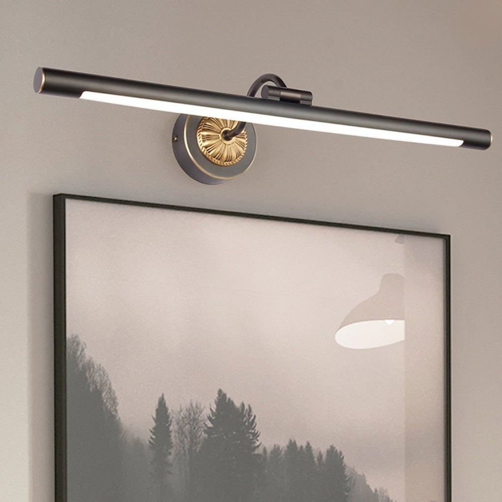 Black Copper Linear Rotatable Bathroom Vanity Light | 240° Adjustable LED Head