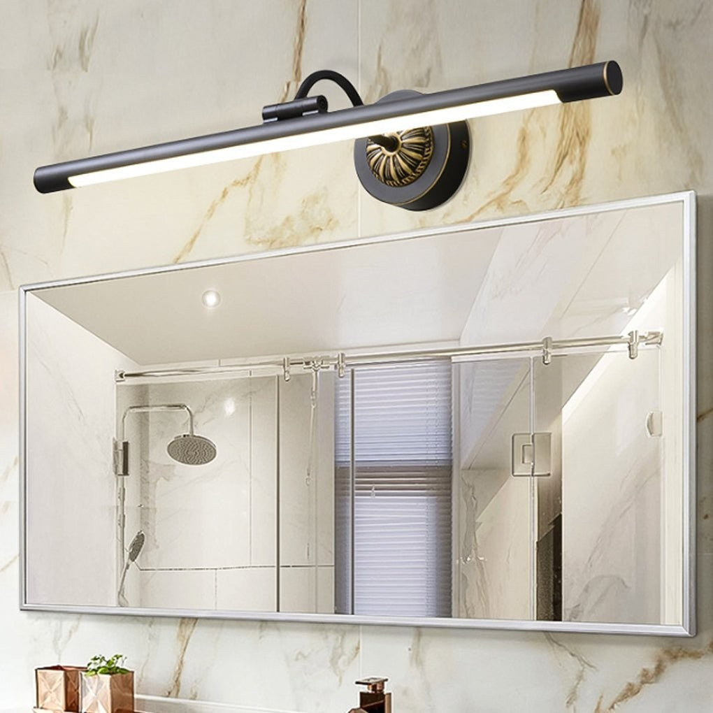 Black Copper Linear Rotatable Bathroom Vanity Light | 240° Adjustable LED Head