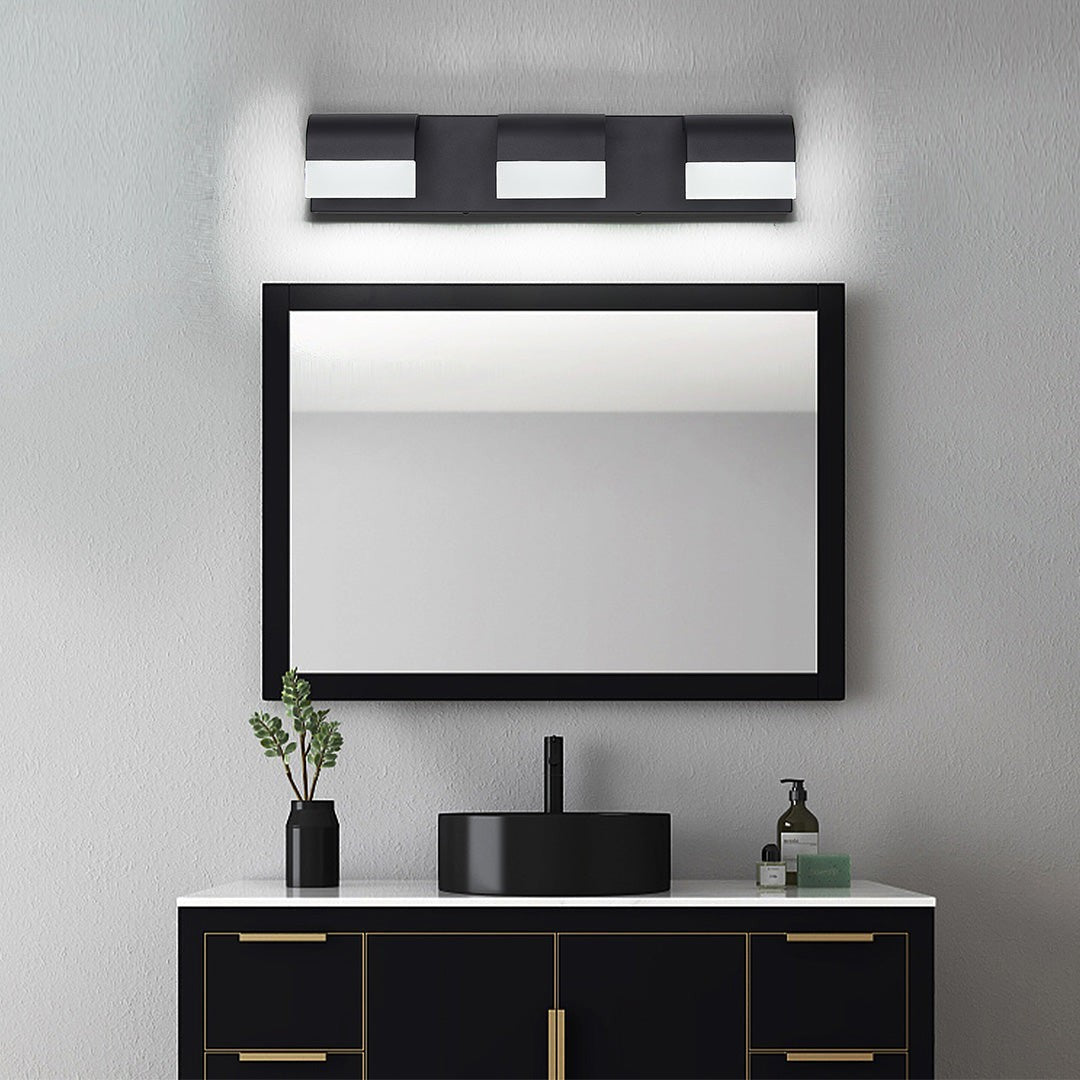 Black Vanity Lighting | Bathroom Makeup Mirror Light