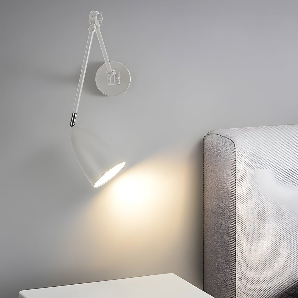 Metal Swing Arm Folding Wall Light | 3-Joint 180° Adjustable LED